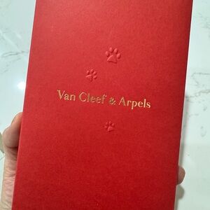 Van Cleef & Arpels Red Box with Gold Lettering